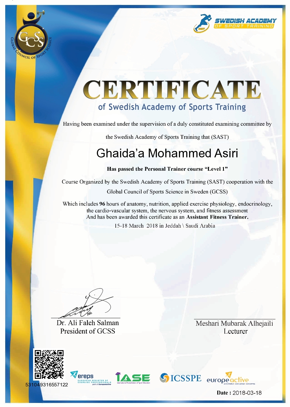 Ghaida’a Mohammed Asiri